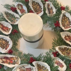 Handmade nostalgic shell Christmas wreath